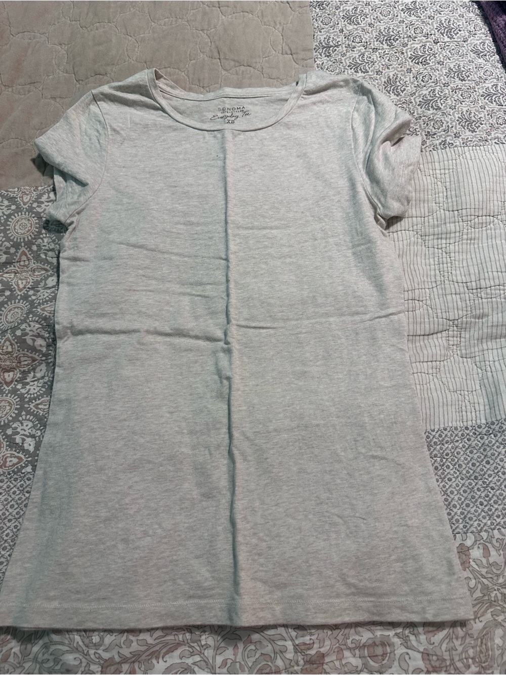 Sonoma Basic Crewneck Tee - Light Gray